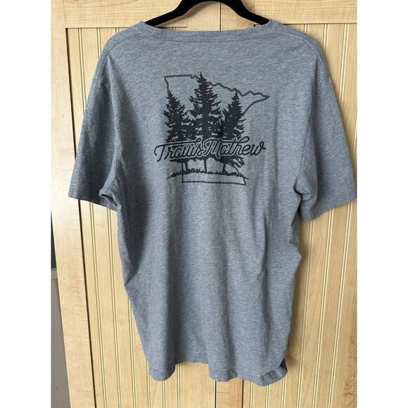 Travis Mathew “DONTCHA KNOW” MINNESOTA TEE T- Shirt Mens Size Large Gray - Picture 7 of 7